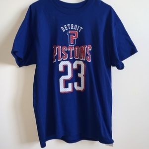 Blue, white and red pistons t-shirt